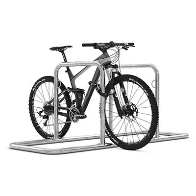 Fahrradständer (Anlehnbügel) aus feuerverzinktem Stahl