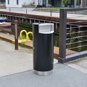 Abfallbehälter (Mülleimer) für den Außenbereich mit oder ohne Deckel