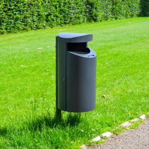 Abfallbehälter (Mülleimer) für Wandmontage oder zum Einbetonieren